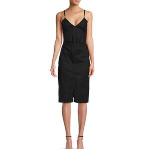 Saks 5th Ave 100% Linen midi dress